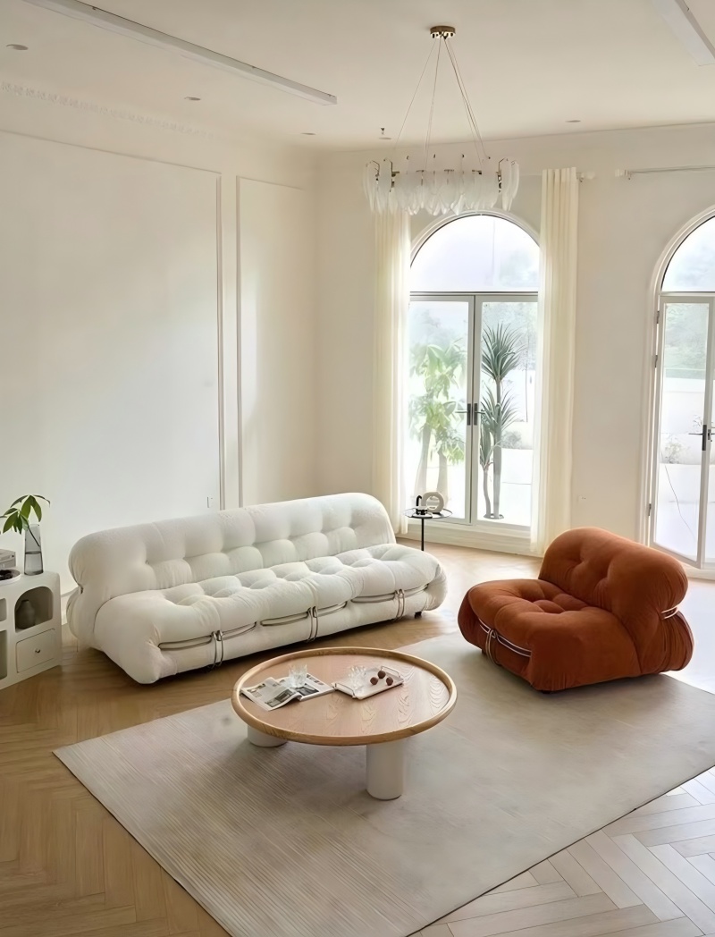 Nordic style cotton fabric sofa